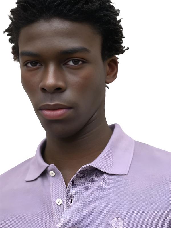 Ecoalf Tedan Polo Dusty Mauve Logo