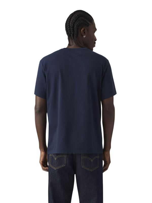 Levi's T-shirt Essential Blu Navy Retro