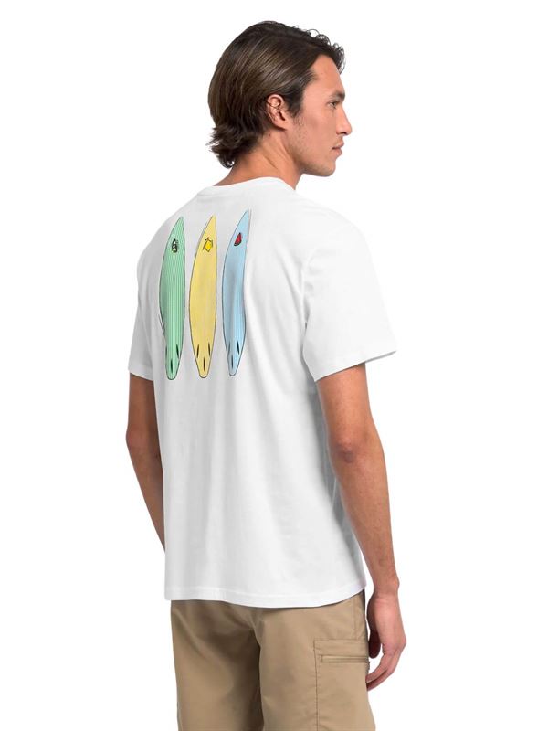 Sundek Tidal Surfer Print T-Shirt White Detail