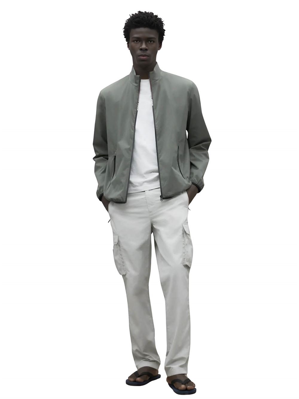 Ecoalf Giacca James Verde Oliva Frontale Intera