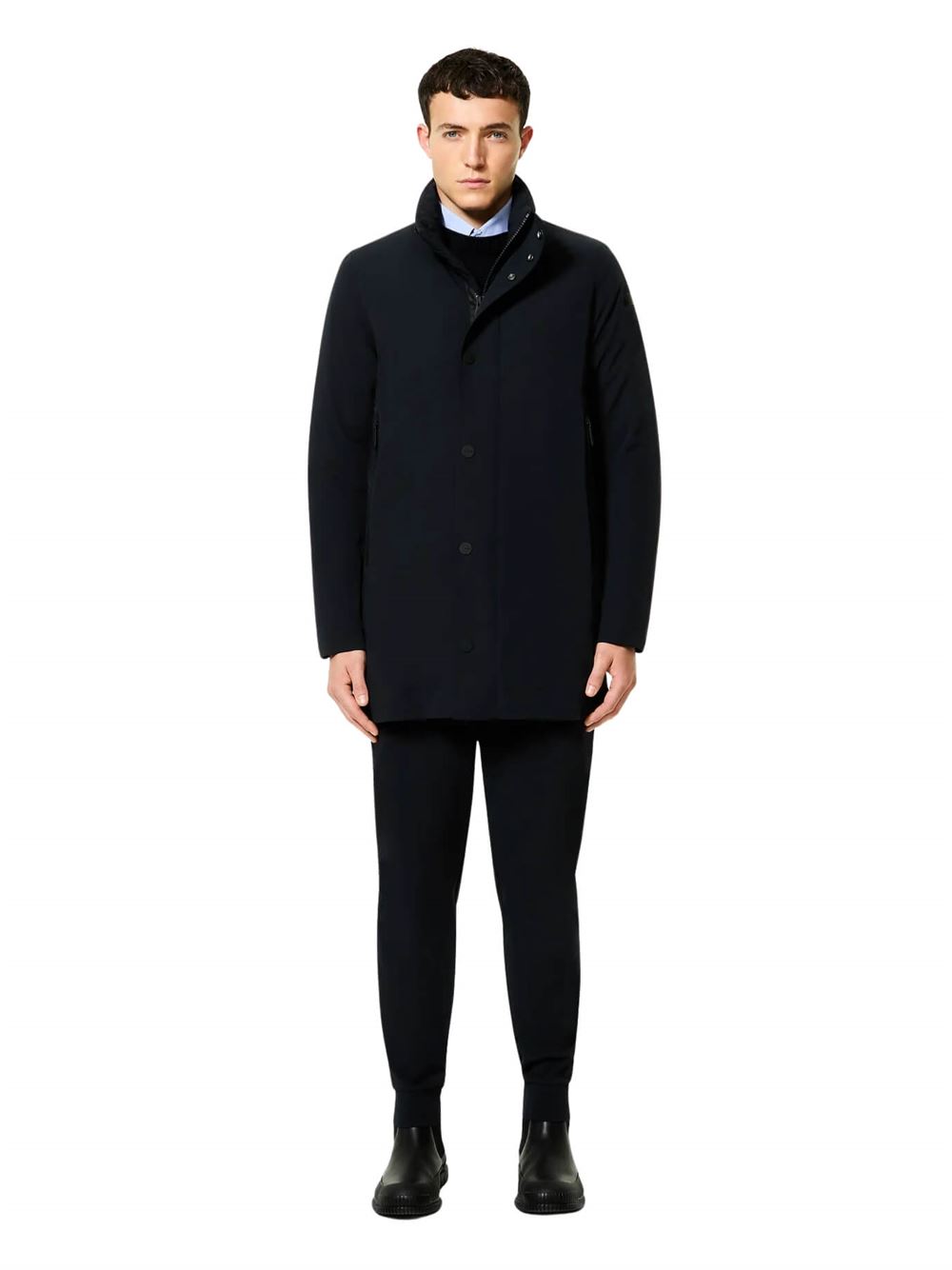 RRD Giacca Montecristo Floating Raincoat Jkt Blu Nero Frontale Intera