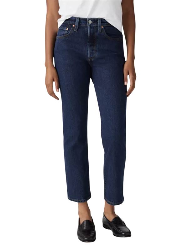 Levi's 501® Crop Jeans Salsa Stonewash Blue Front