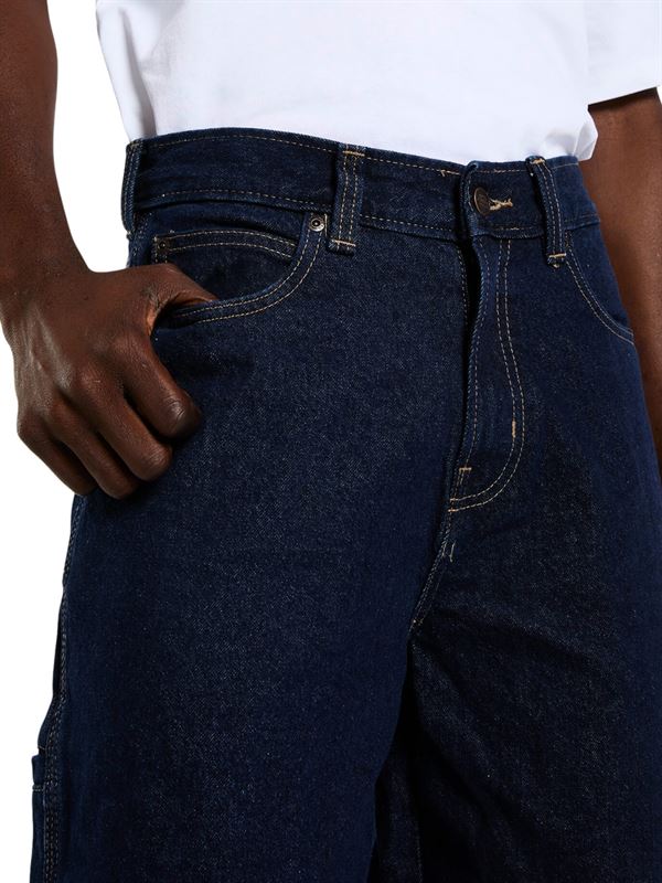 Dickies Jeans 958 Baggy Tapered Work Blu Lavato Dettaglio
