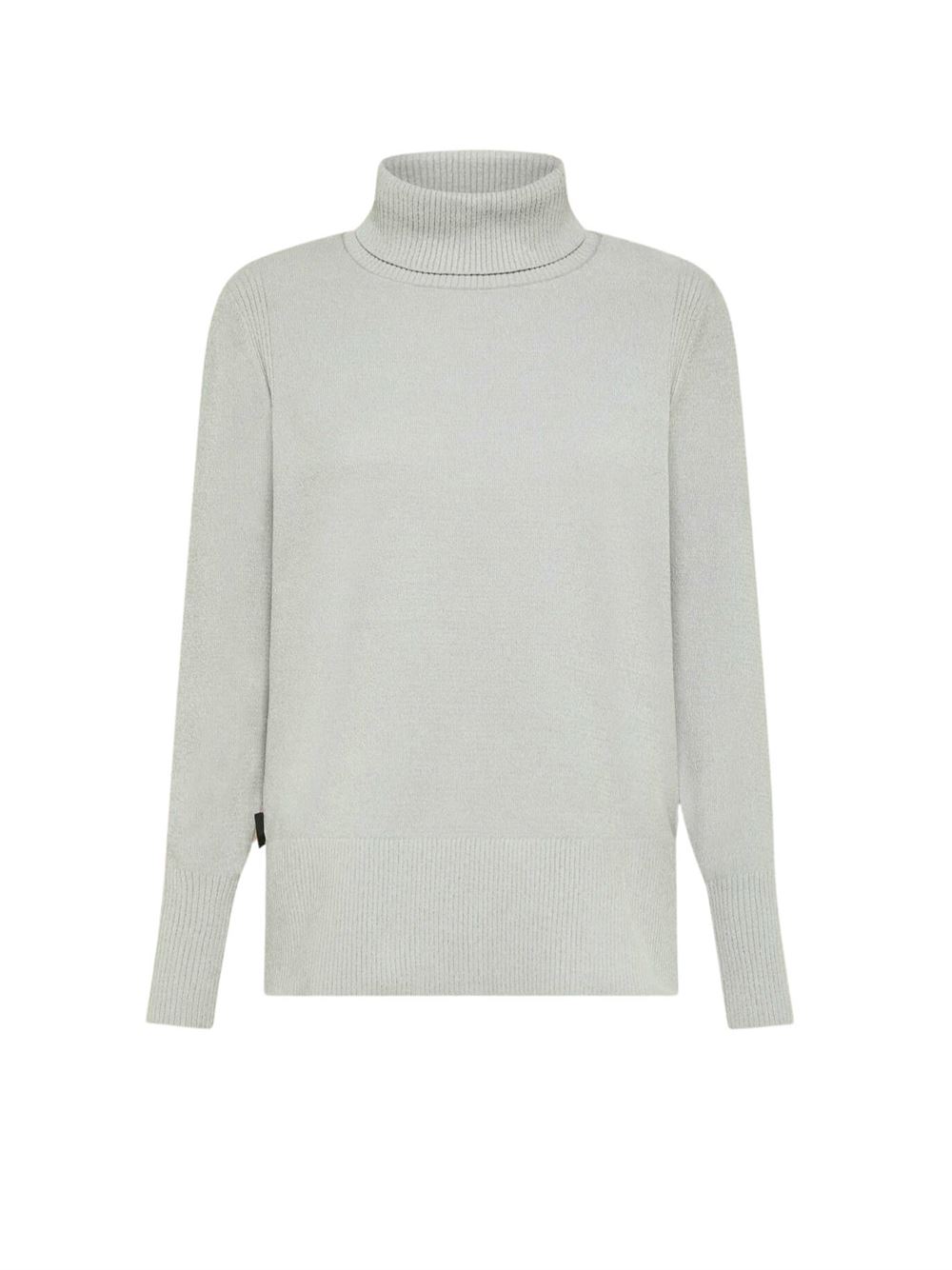 RRD Velvet Vent Turtleneck Wom Knit Ice White