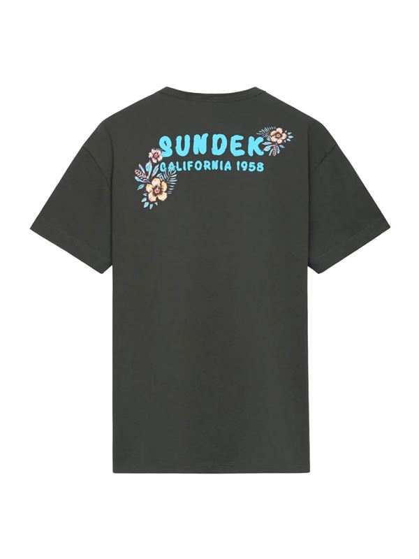 Sundek California 1958 Print T-Shirt Pine Detail