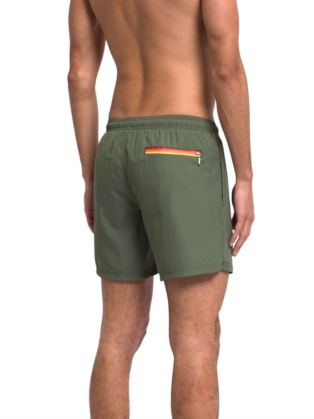 Sundek Boardshort M749BDRT300 Dark Green Back