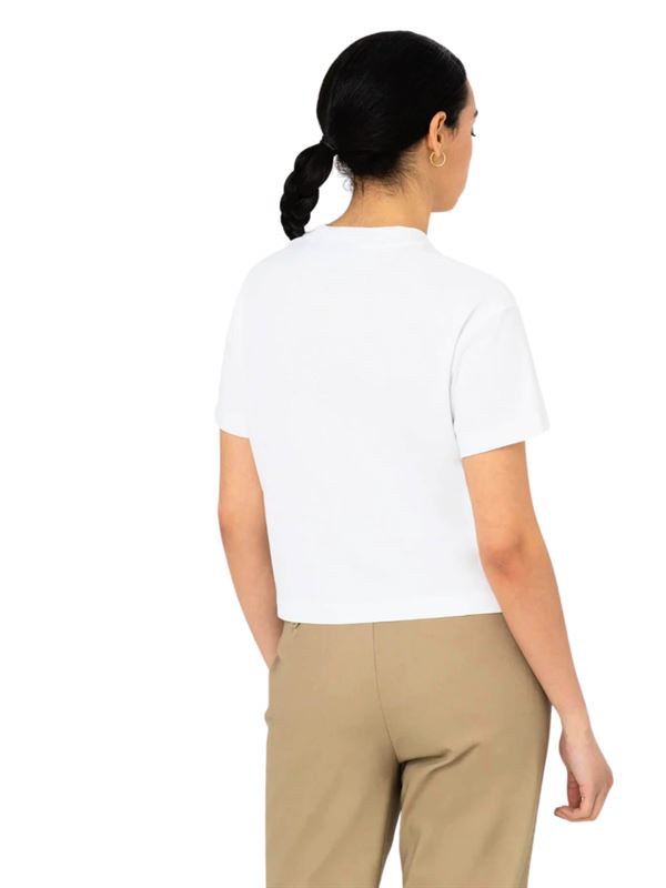Dickies T-shirt Oakport Bianco Dettaglio Retro