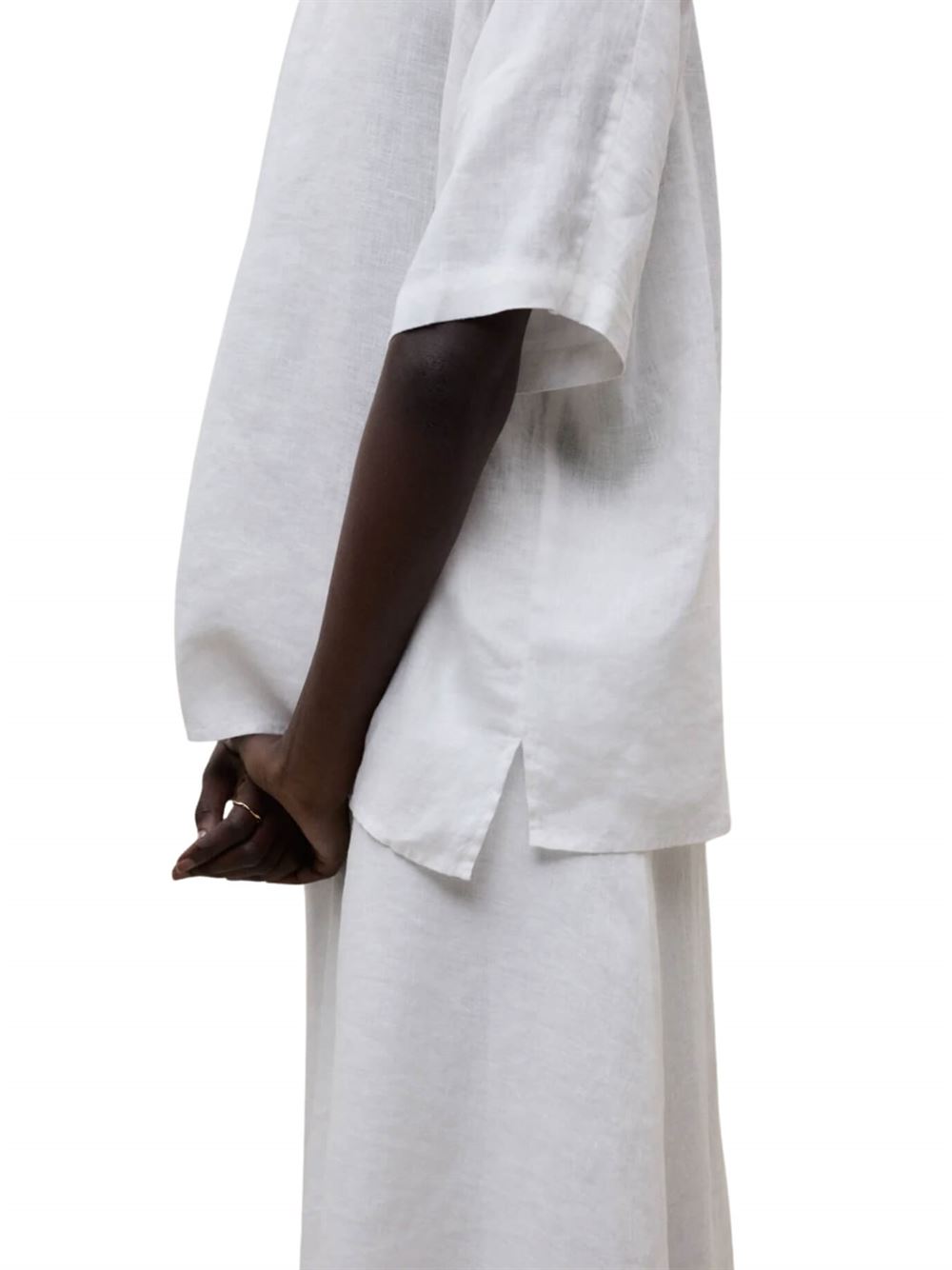 Ecoalf Camicia Melania Bianco Lato