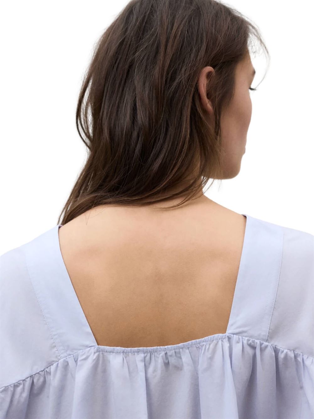 Ecoalf Camicia Pia Blu Cielo Dettaglio Retro