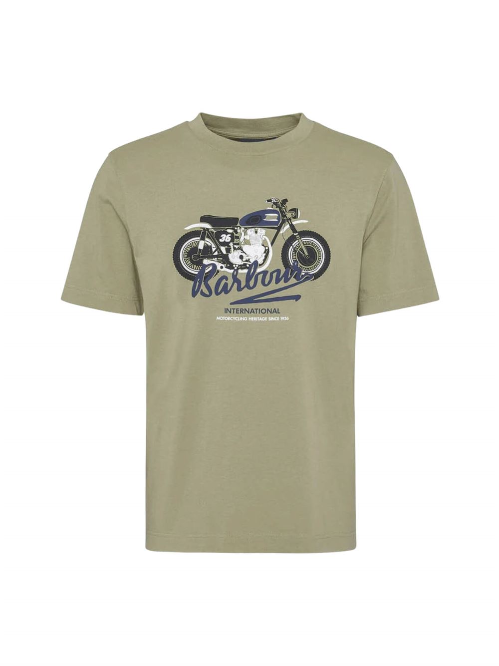 Barbour International T-shirt Stonebridge Verde Oliva