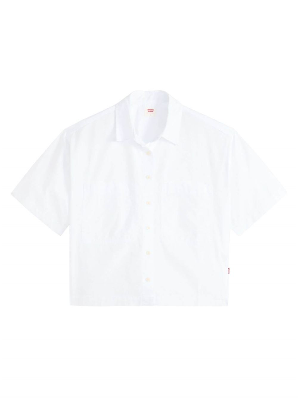 Levi's Camicia a Maniche Corte Harlie Bianco