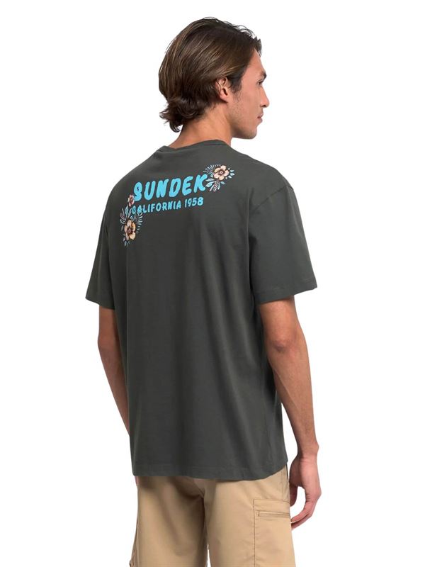 Sundek California 1958 Print T-Shirt Pine Back