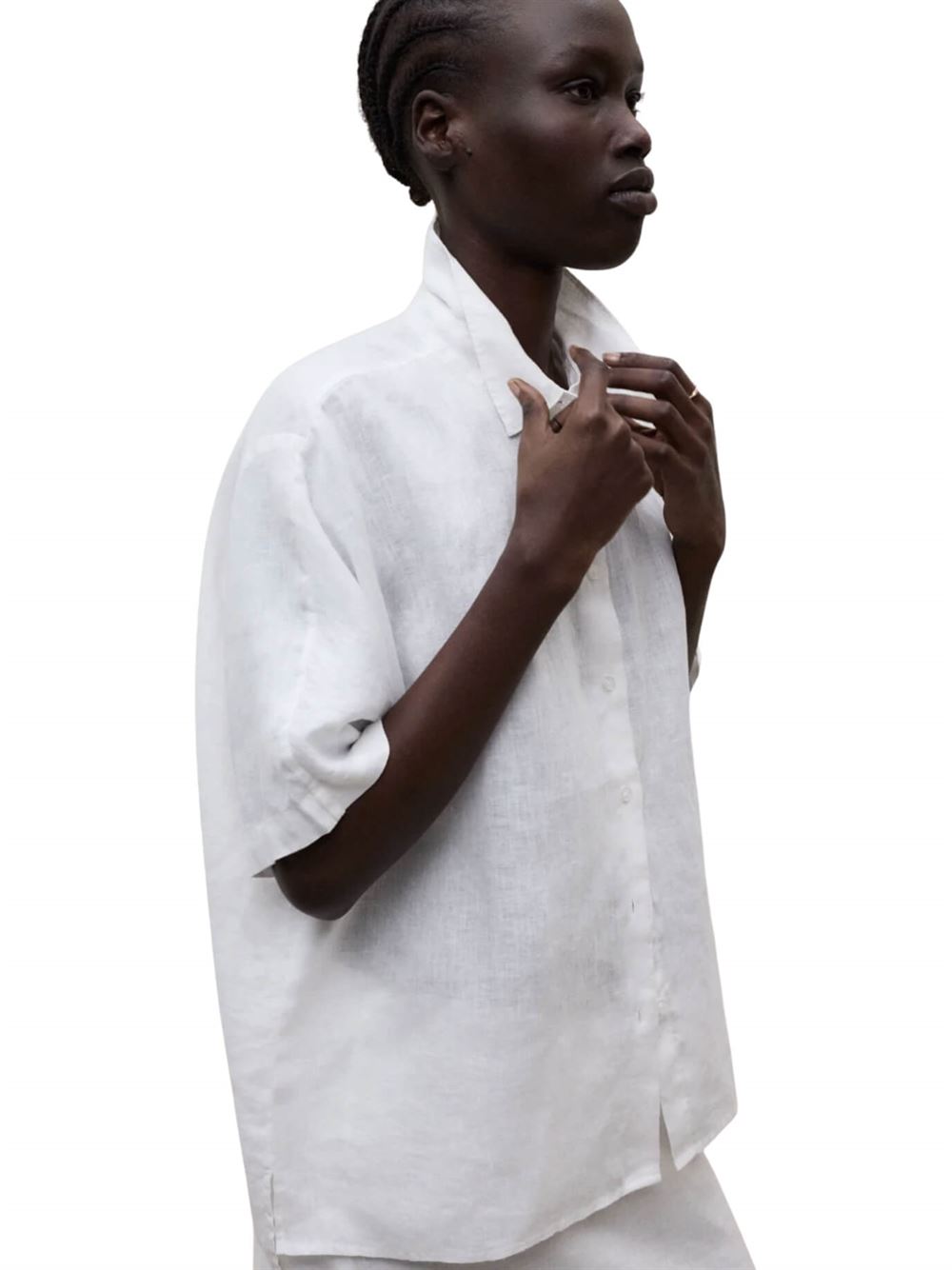 Ecoalf Camicia Melania Bianco Frontale