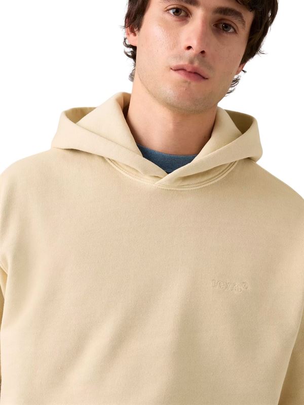 Levi's Felpa The Authentic Hoodie Fog Dettaglio