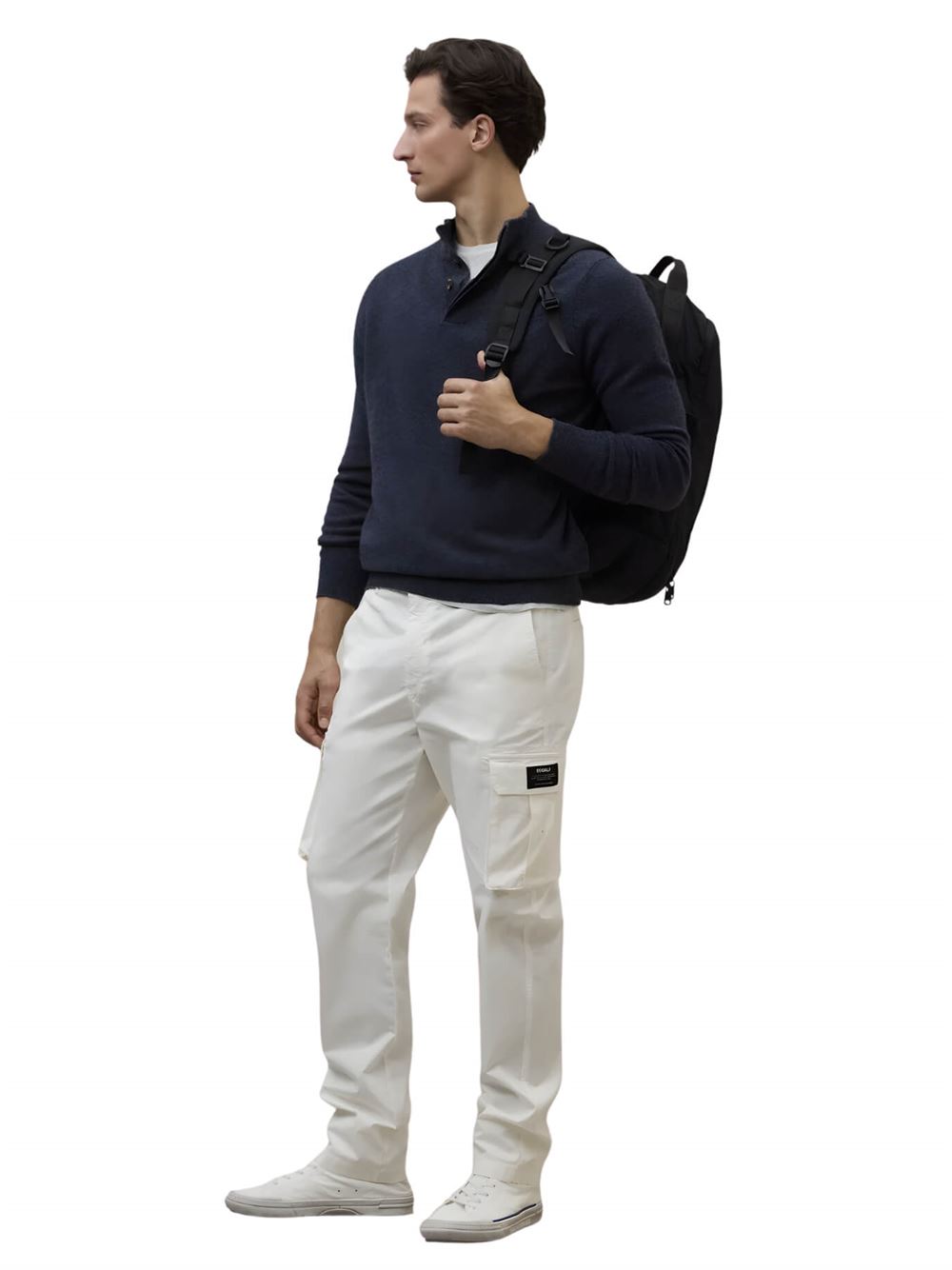 Ecoalf Cordia Knit Navy Frontal