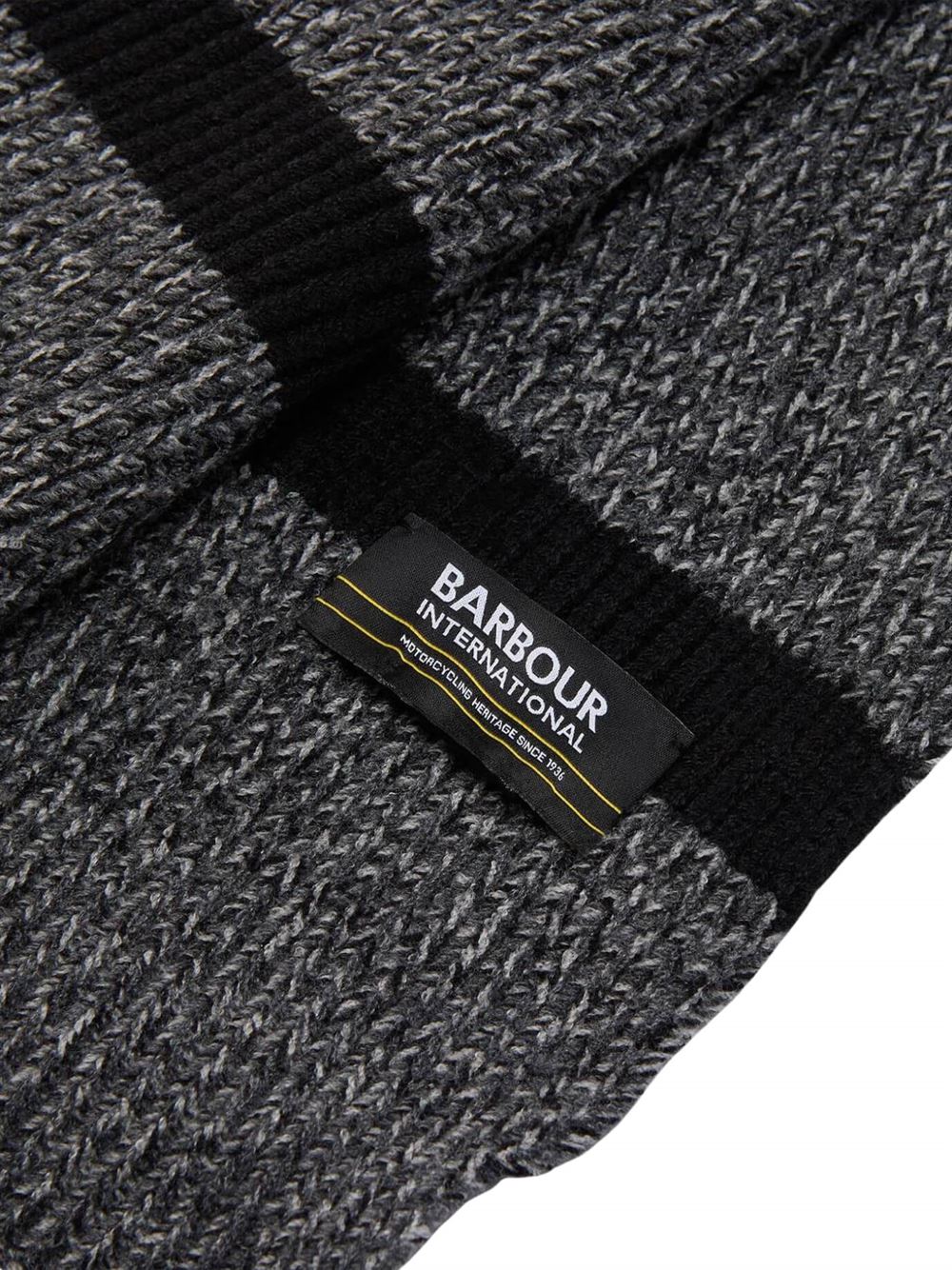 Barbour International Boston Gift Set Black Scarf Detail