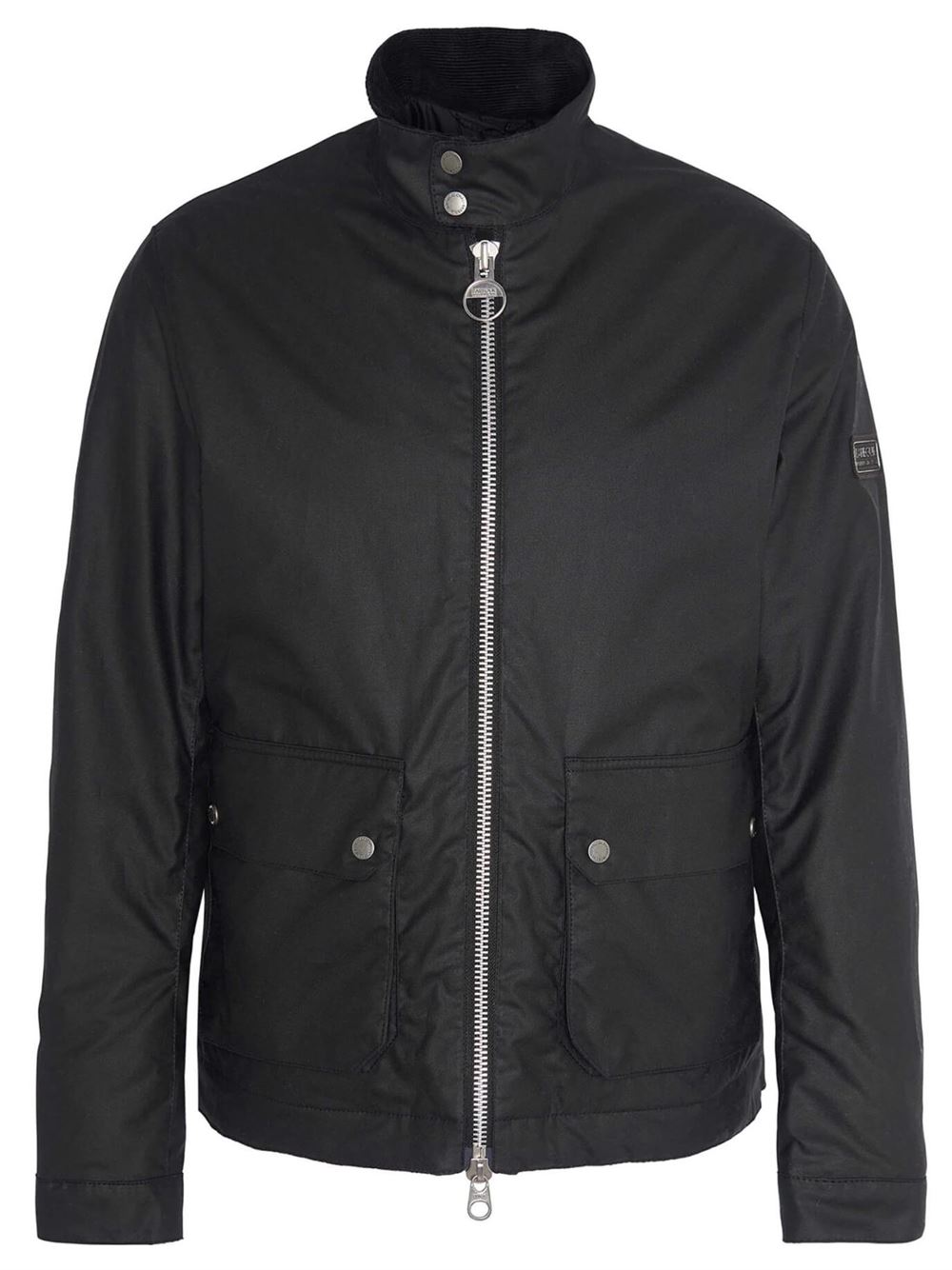 Barbour International Giacca Cerata Harrington Lutlaw Nero