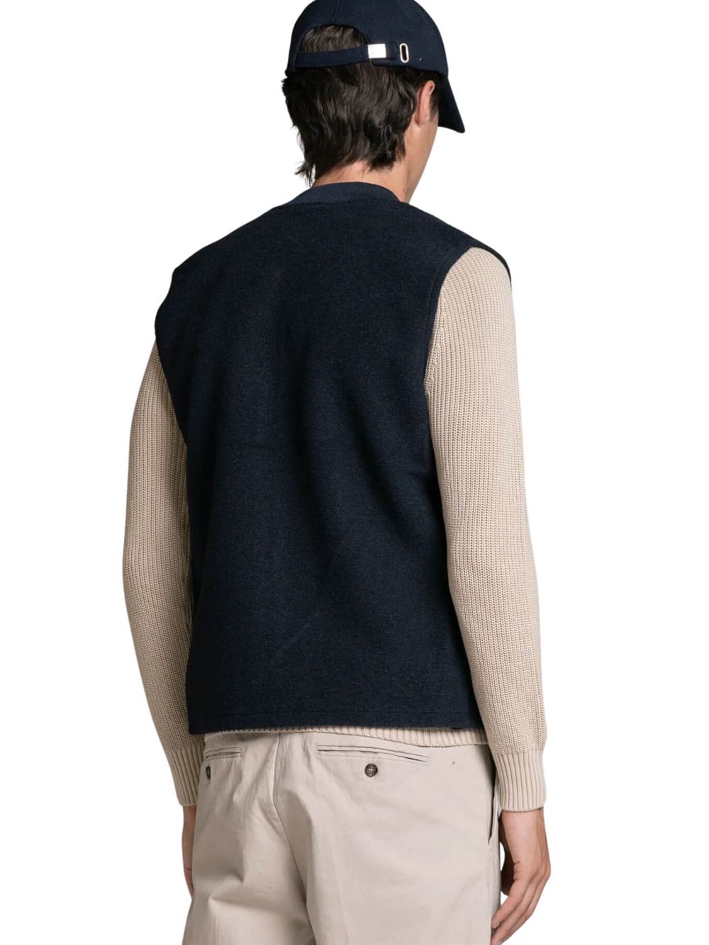 Impure Gilet Terry Blu Navy Retro