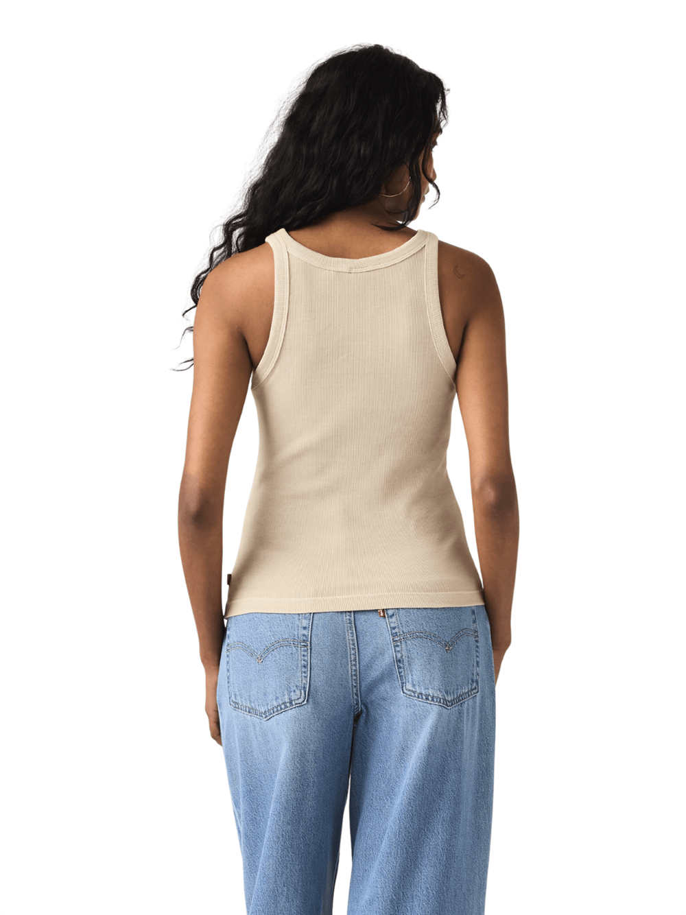Levi's Canotta Essential Racer Tank Top Grigio Retro