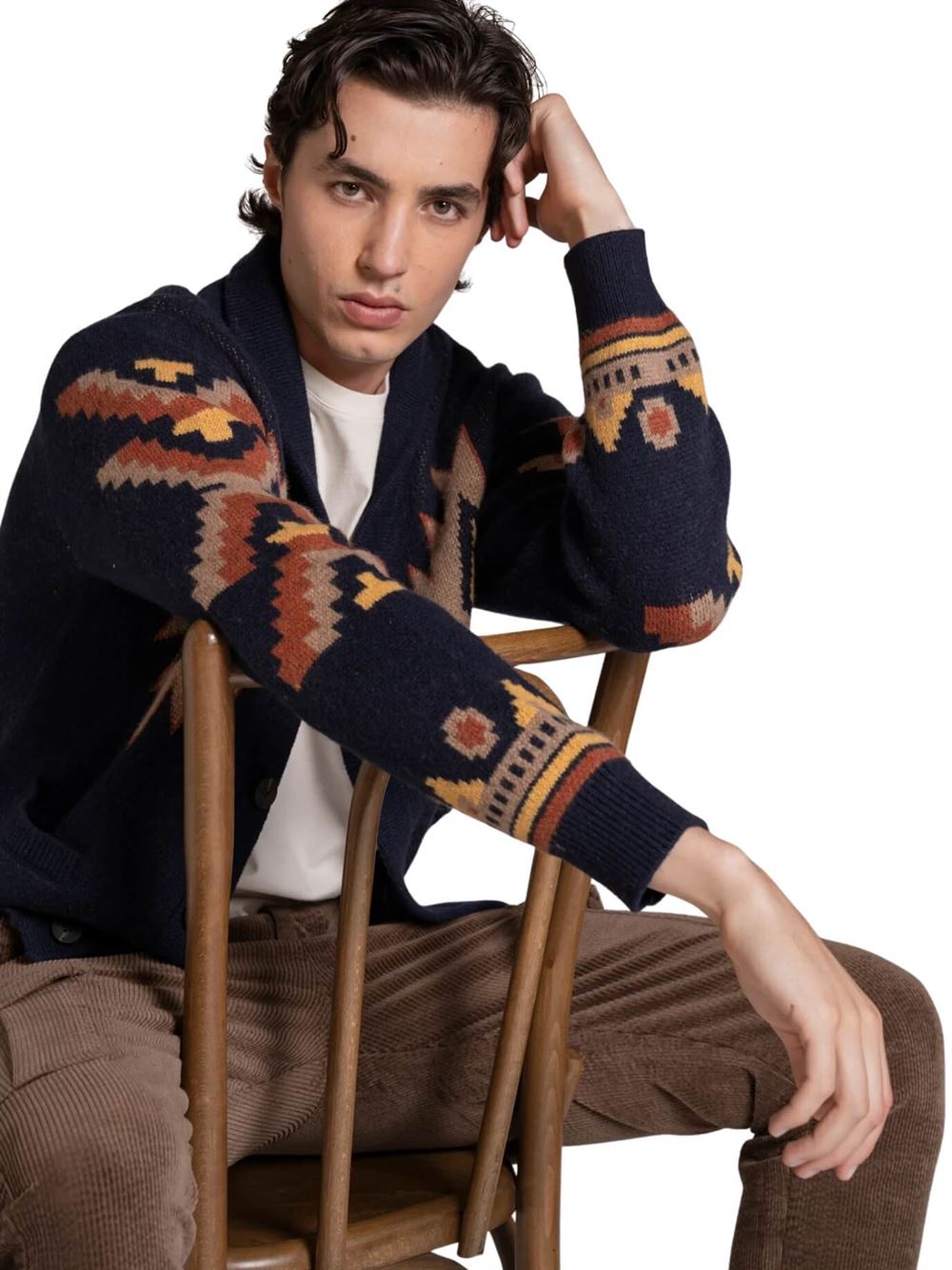 Impure Cardigan Sawyer Blu Navy Dettaglio