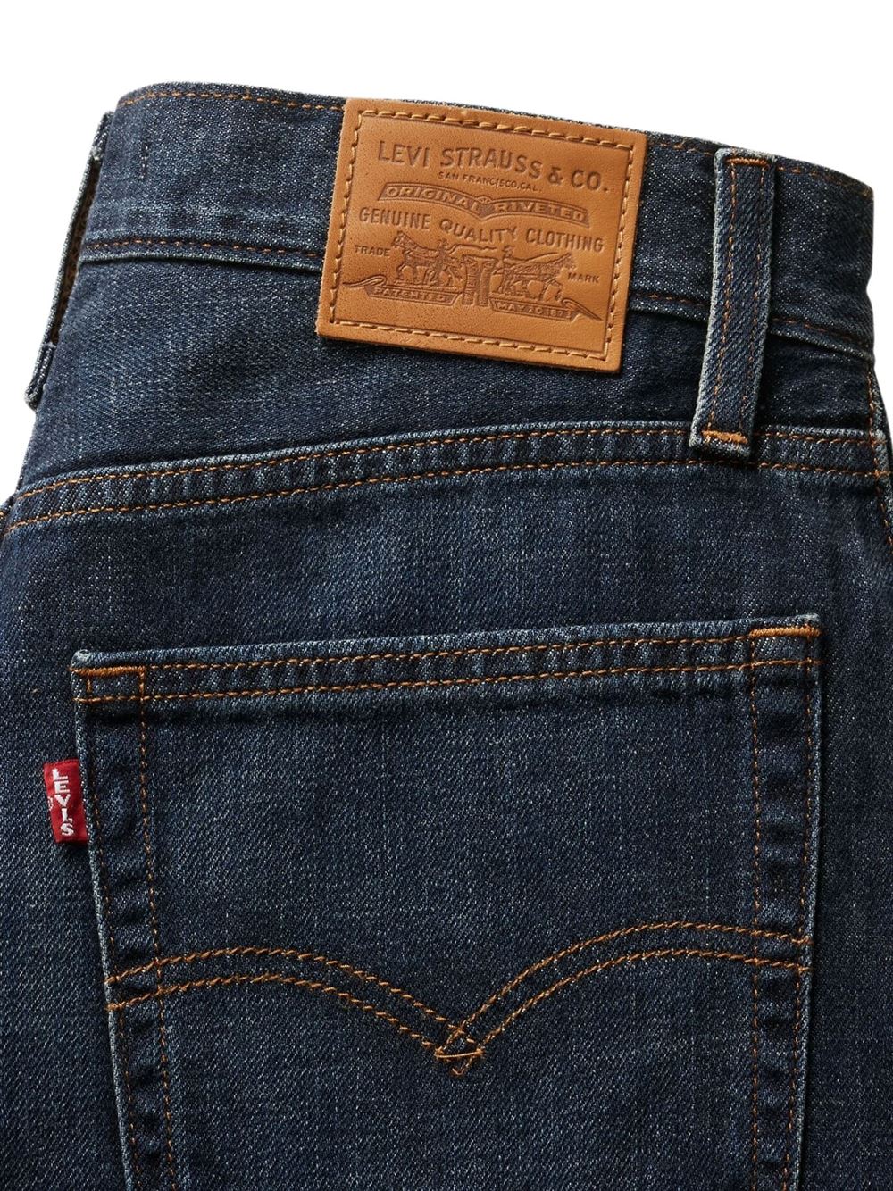 Levi's Jeans Baggy Dad Linen + Denim Blue Do You Mind Detail
