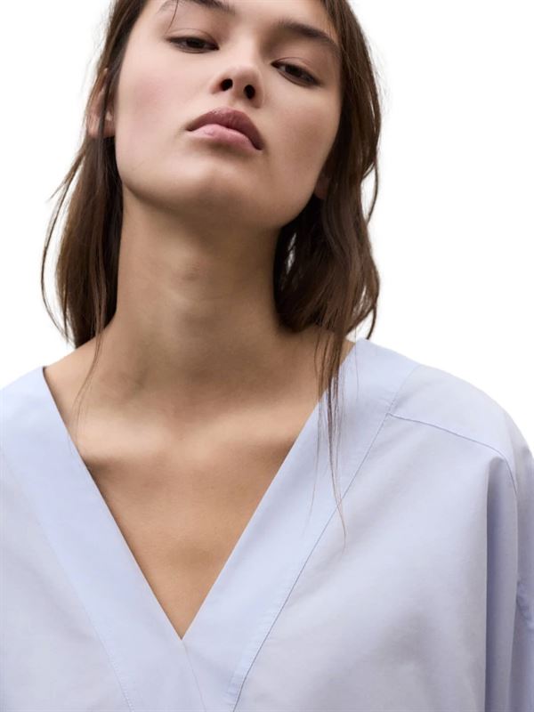 Ecoalf Camicia Pia Blu Cielo Dettaglio