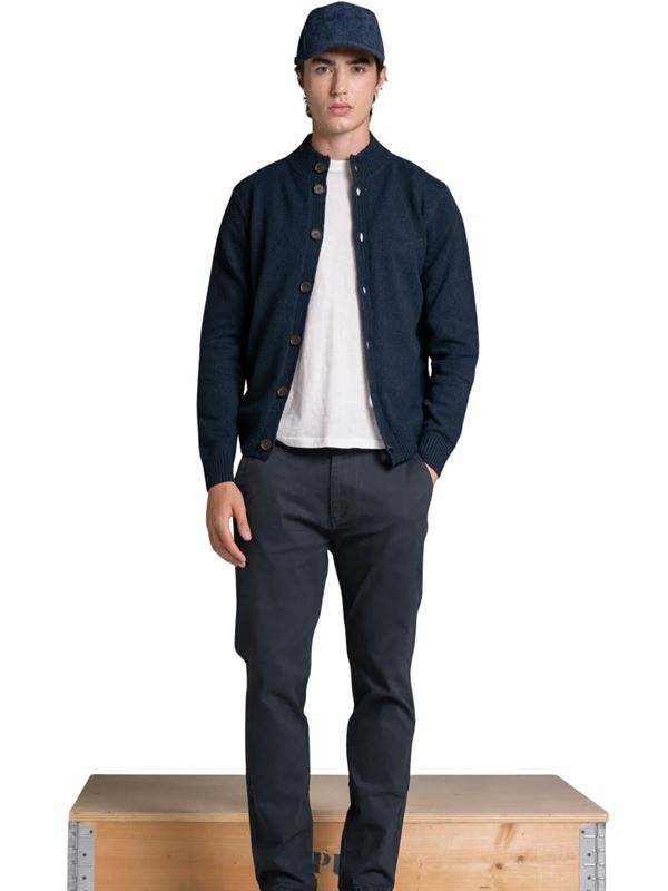 Impure Chase Cardigan Navy Frontal