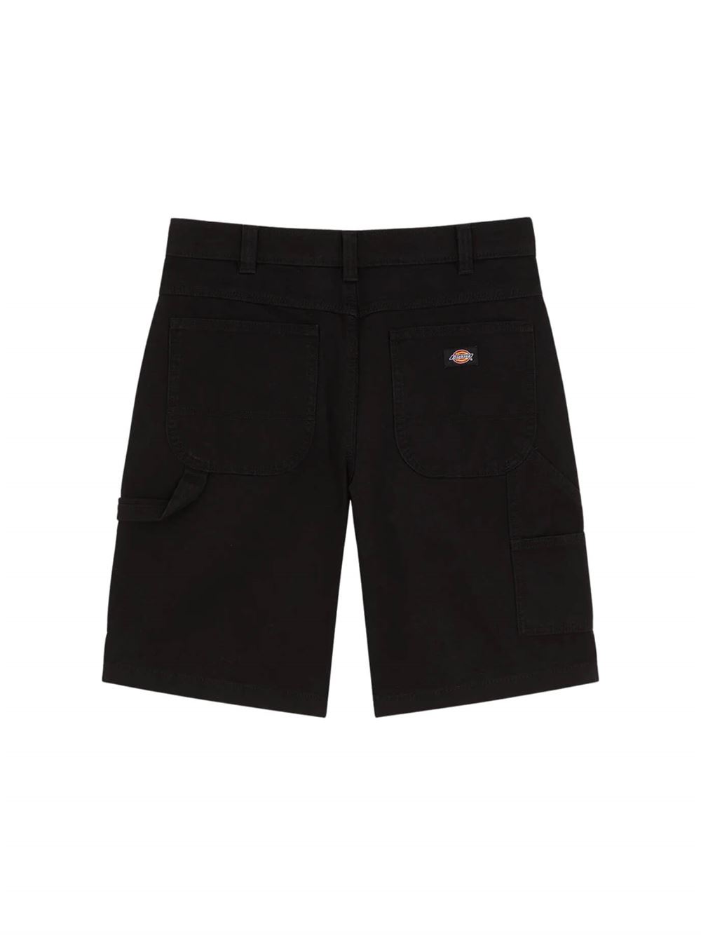 Dickies Shorts Carpenter in Canvas 11-Inch Nero Dettaglio Retro