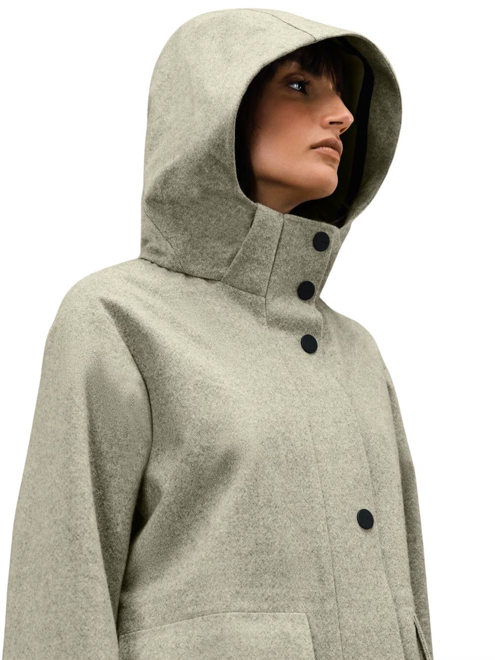 RRD Sesta Shell Parka Wom Jkt Taupe Hood