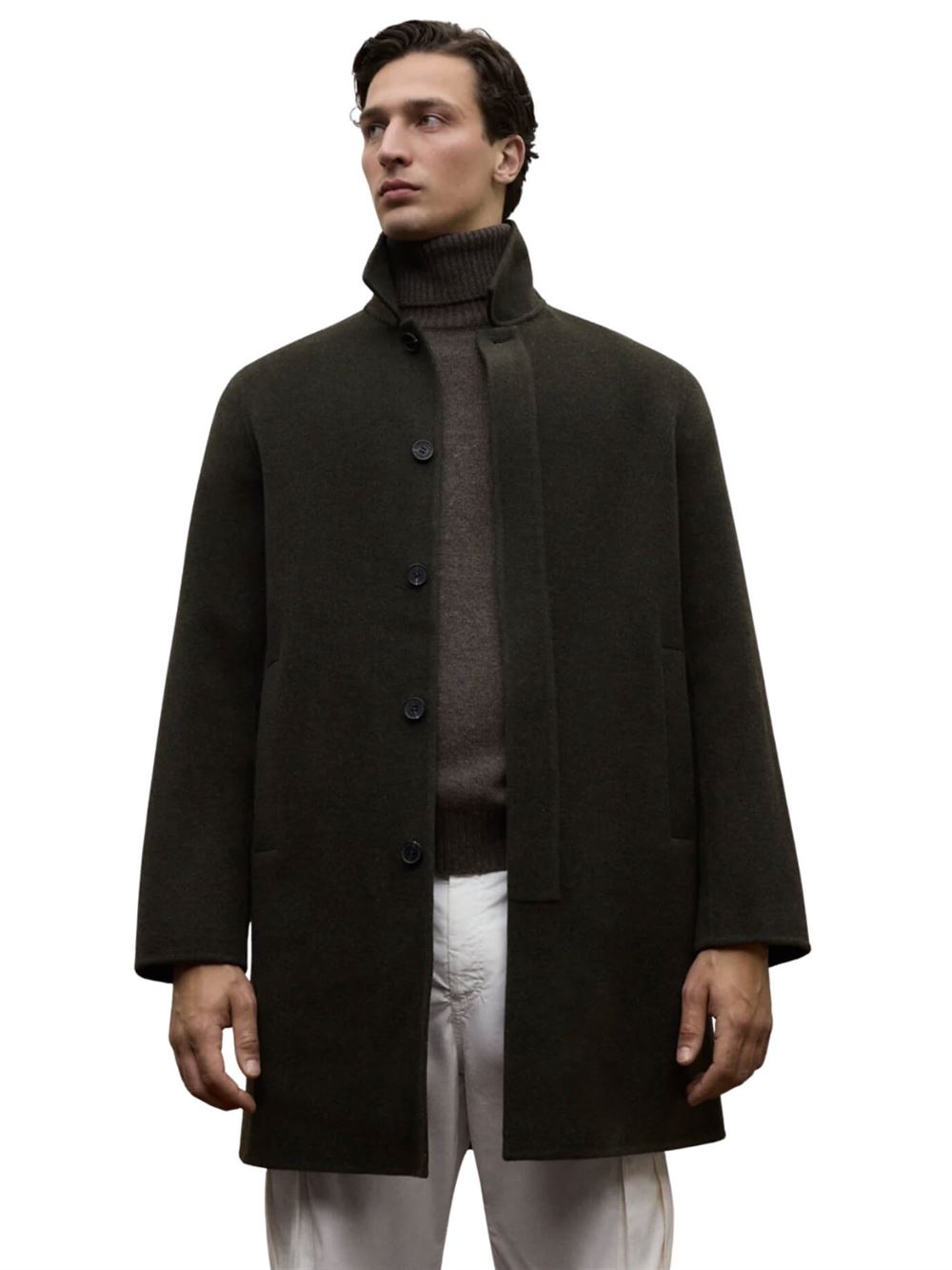 Ecoalf Cappotto Cronos Verde Frontale