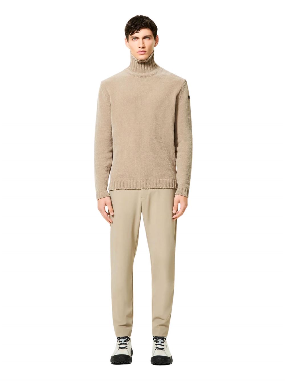 RRD Maglia Cinematt Turtleneck Knit Tabacco Frontale Intera