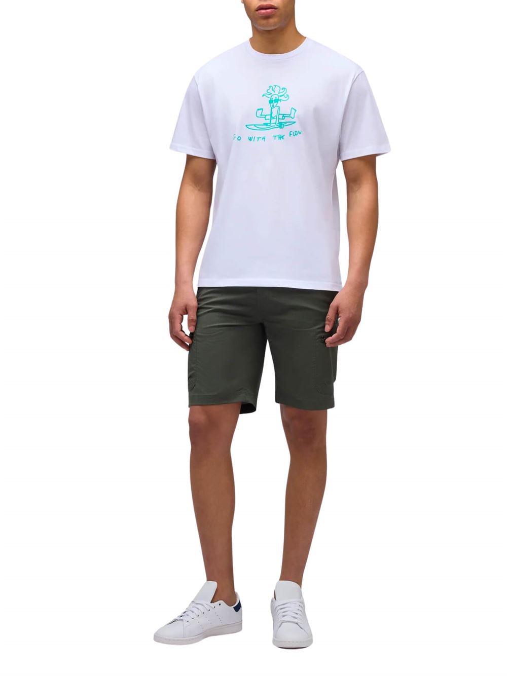 Sundek Go With The Flow T-shirt White Frontal