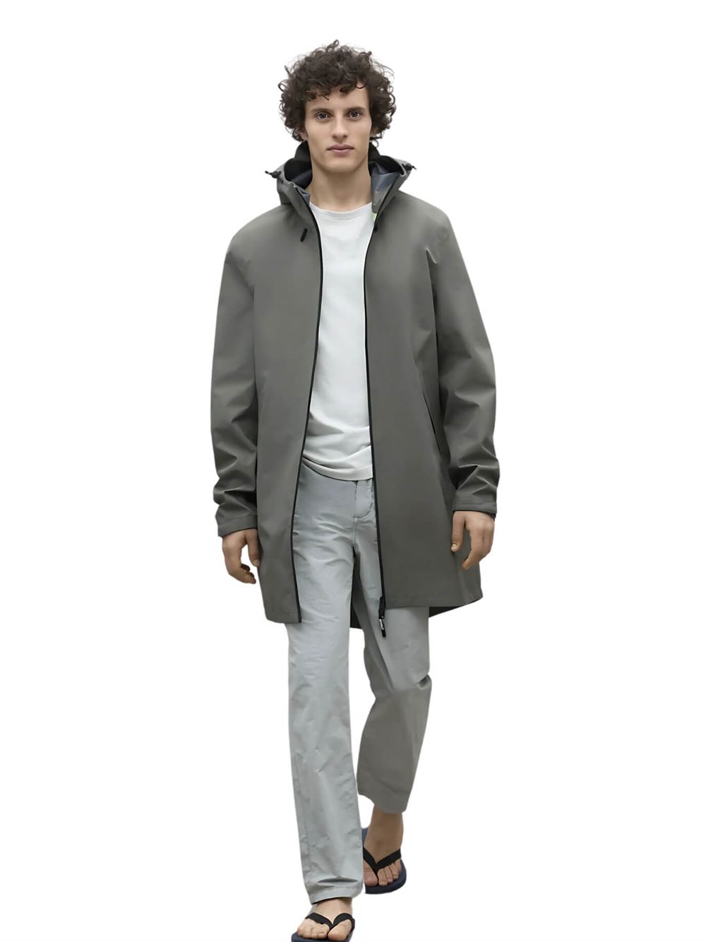 Ecoalf Venue Jacket Olive Green Frontal