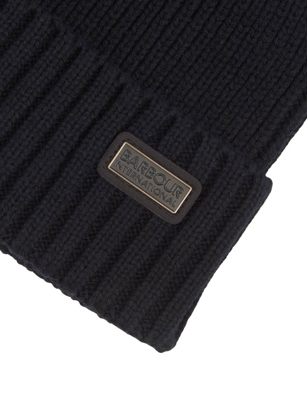 Barbour International Chester Beanie Black Logo