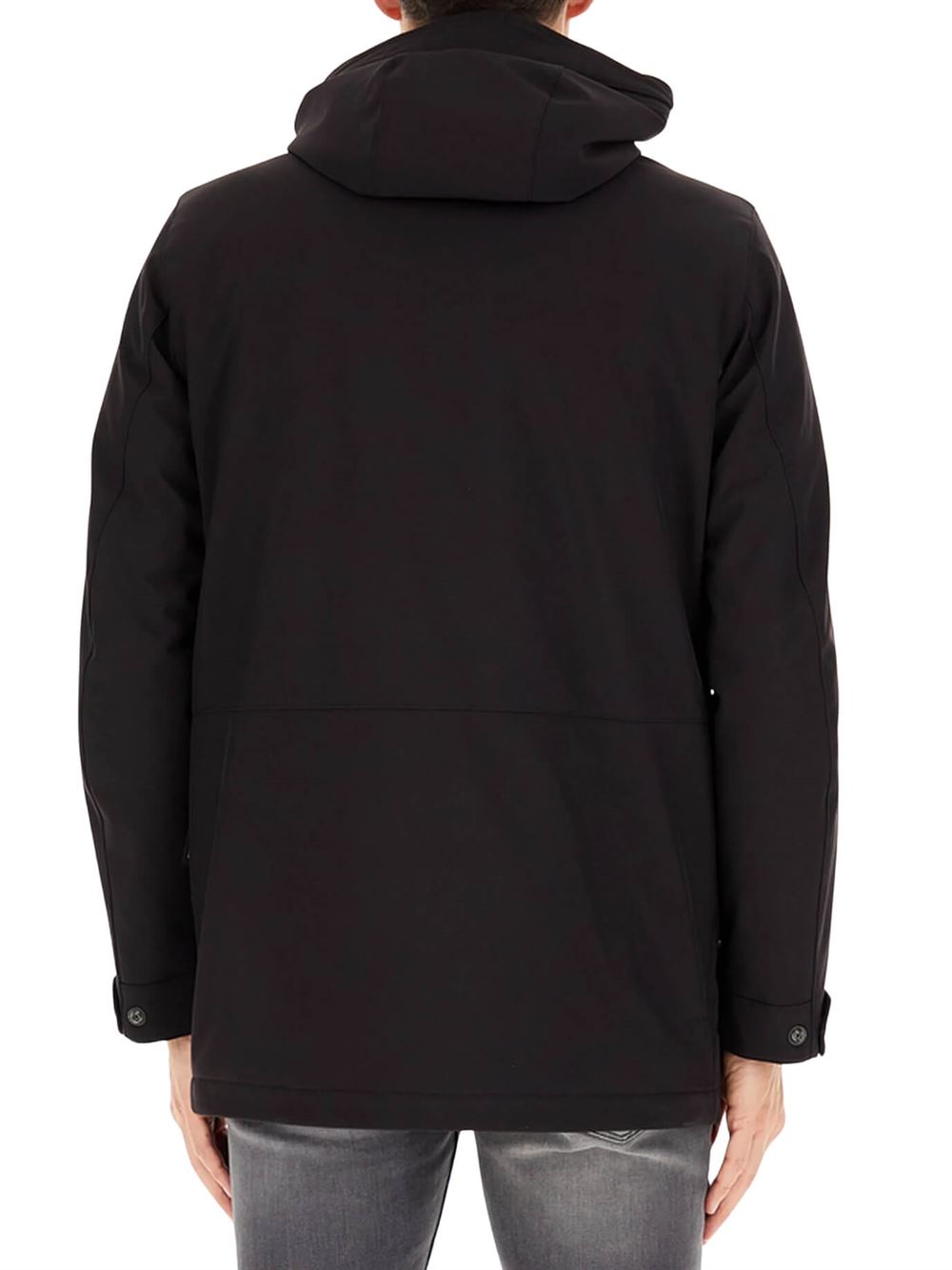 Woolrich Giacca Soft Shell Barrow Mac Coat Nero Retro