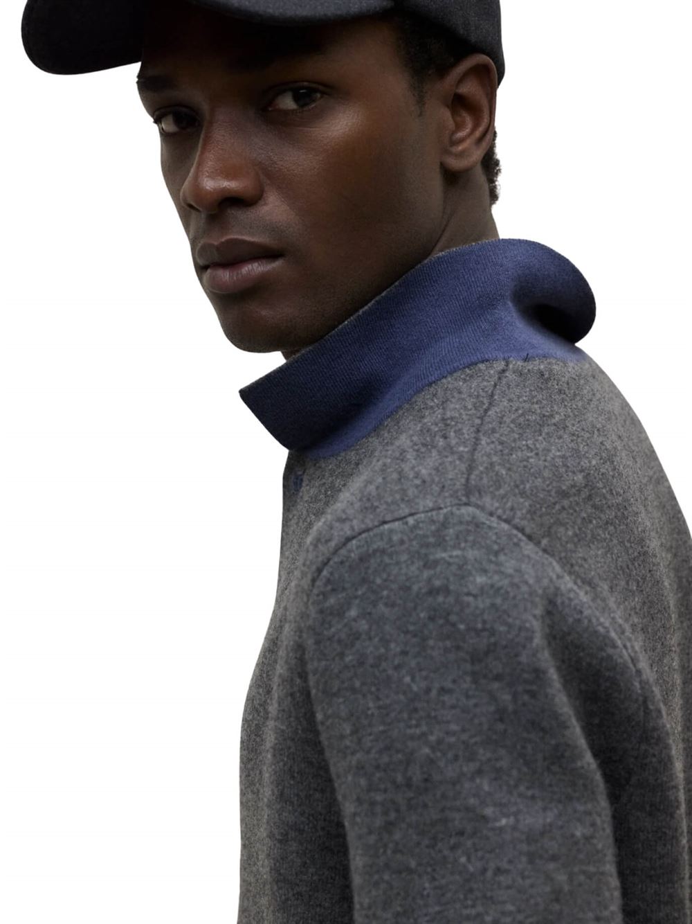 Ecoalf Moroto Knit Grey Melange Detail