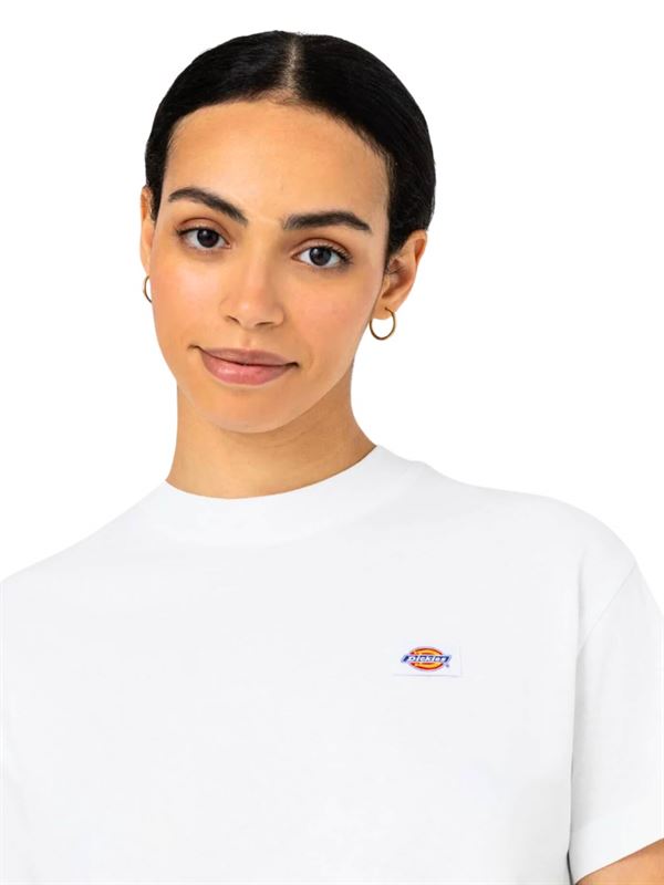 Dickies T-shirt Oakport Bianco Dettaglio