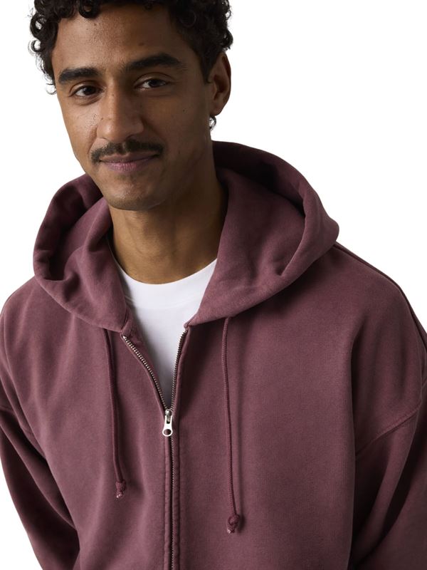 Levi's Felpa Hayes Boxy Full Zip Rosso Dettaglio