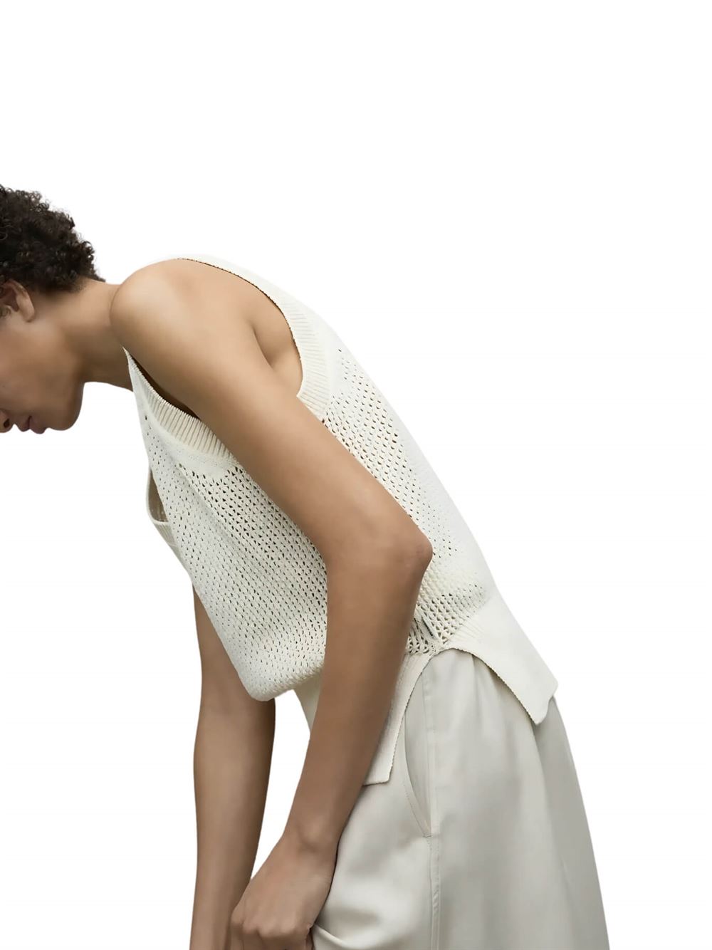 Ecoalf Colda Knit Ecru Detail