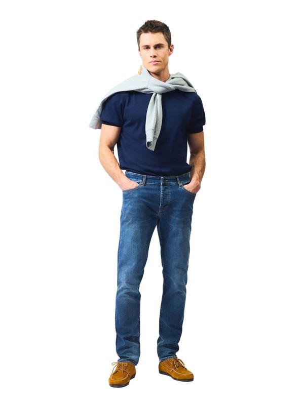 Roy Roger's Jeans New 529 Ice Blu Denim Frontale Intera