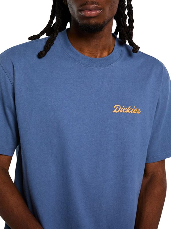 Dickies T-shirt Wellsville Blu Dettaglio