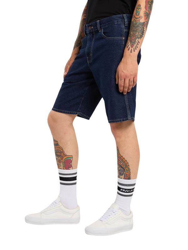 Dickies Shorts Carpenter 993 11-Inch in Denim Indigo Scuro Lato