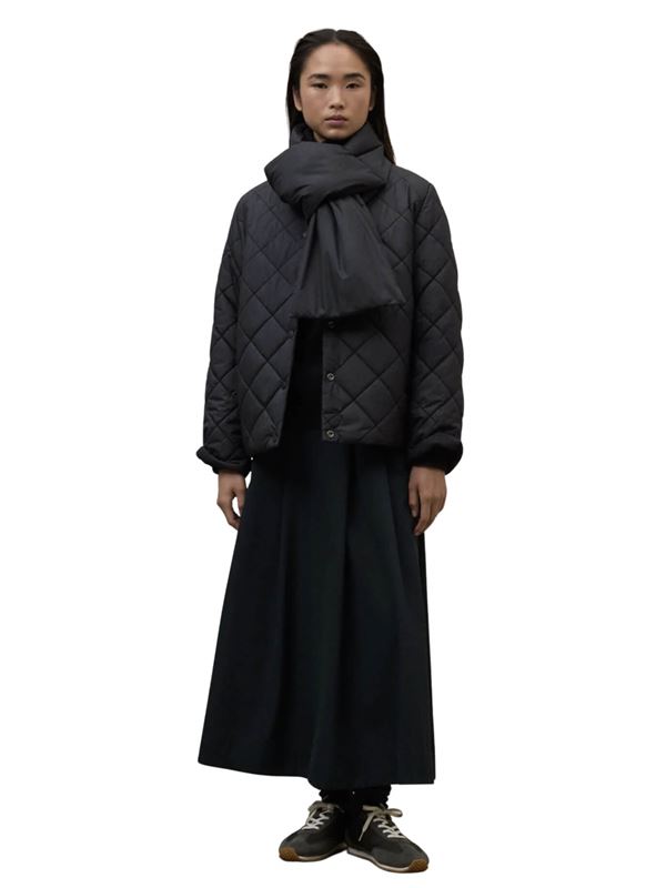 Ecoalf Giacca Reversibile Geres Nero Trapunta Frontale