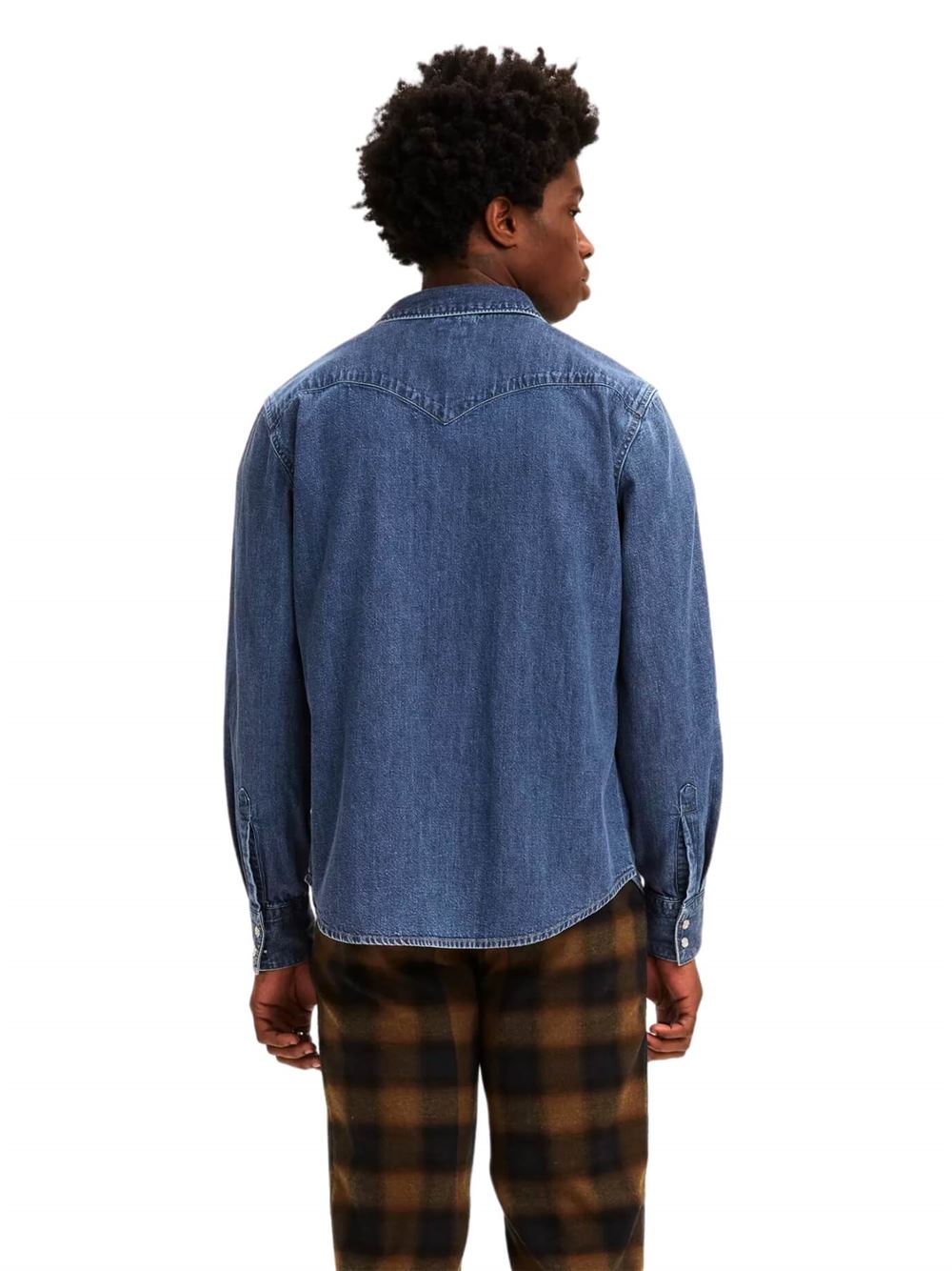 Levi's Standard Western Barstow Shirt Lower Haight Blue Back