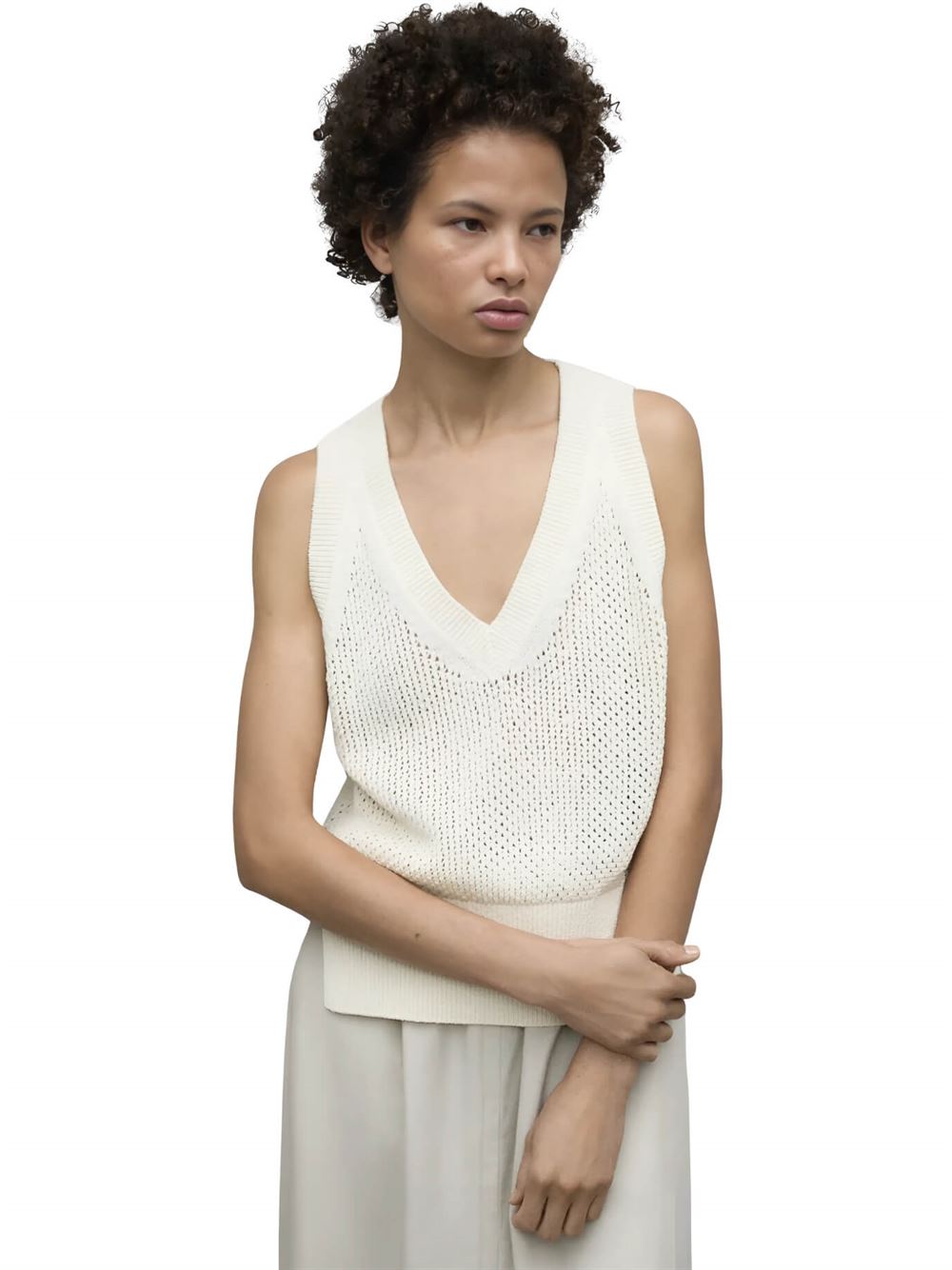 Ecoalf Colda Knit Ecru Front