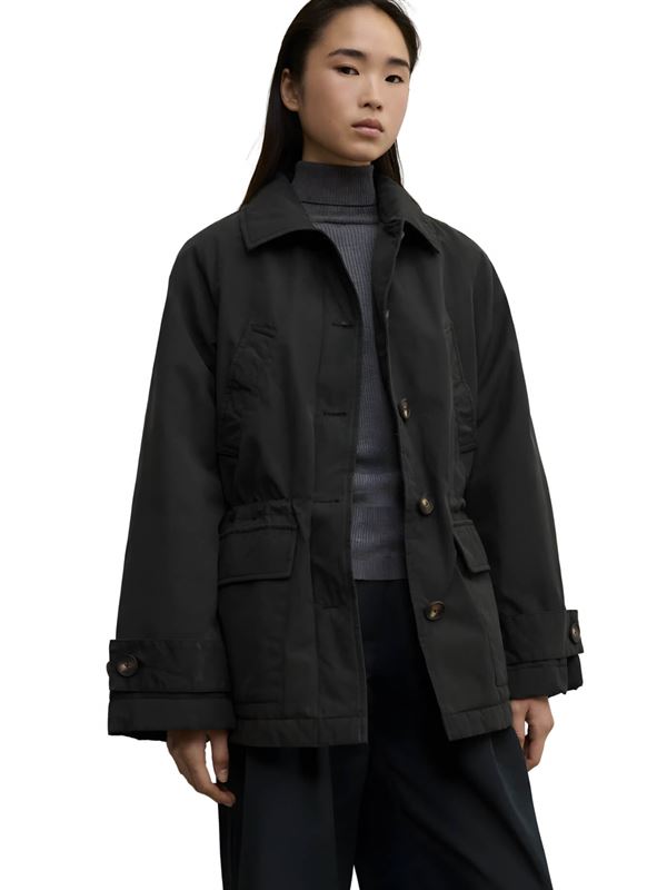 Ecoalf Giacca Bornas Nero Frontale