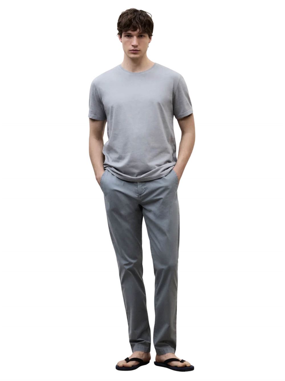 Ecoalf T-shirt Vent Grigio Frontale Intera
