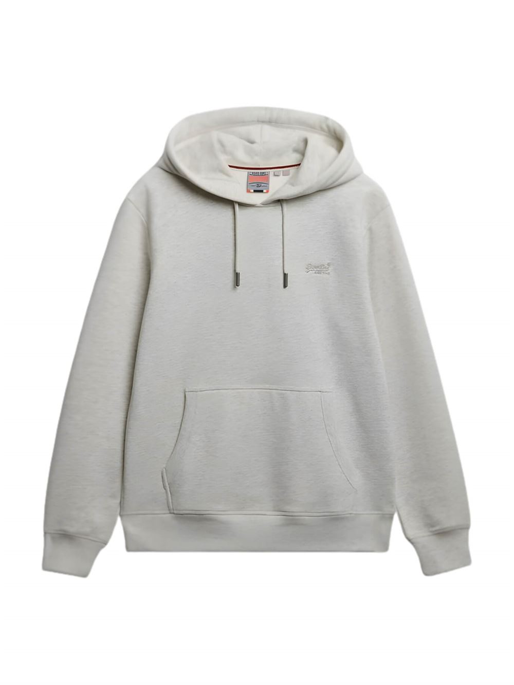 Superdry Felpa Essential Logo Hoodie Straw Grey Marl
