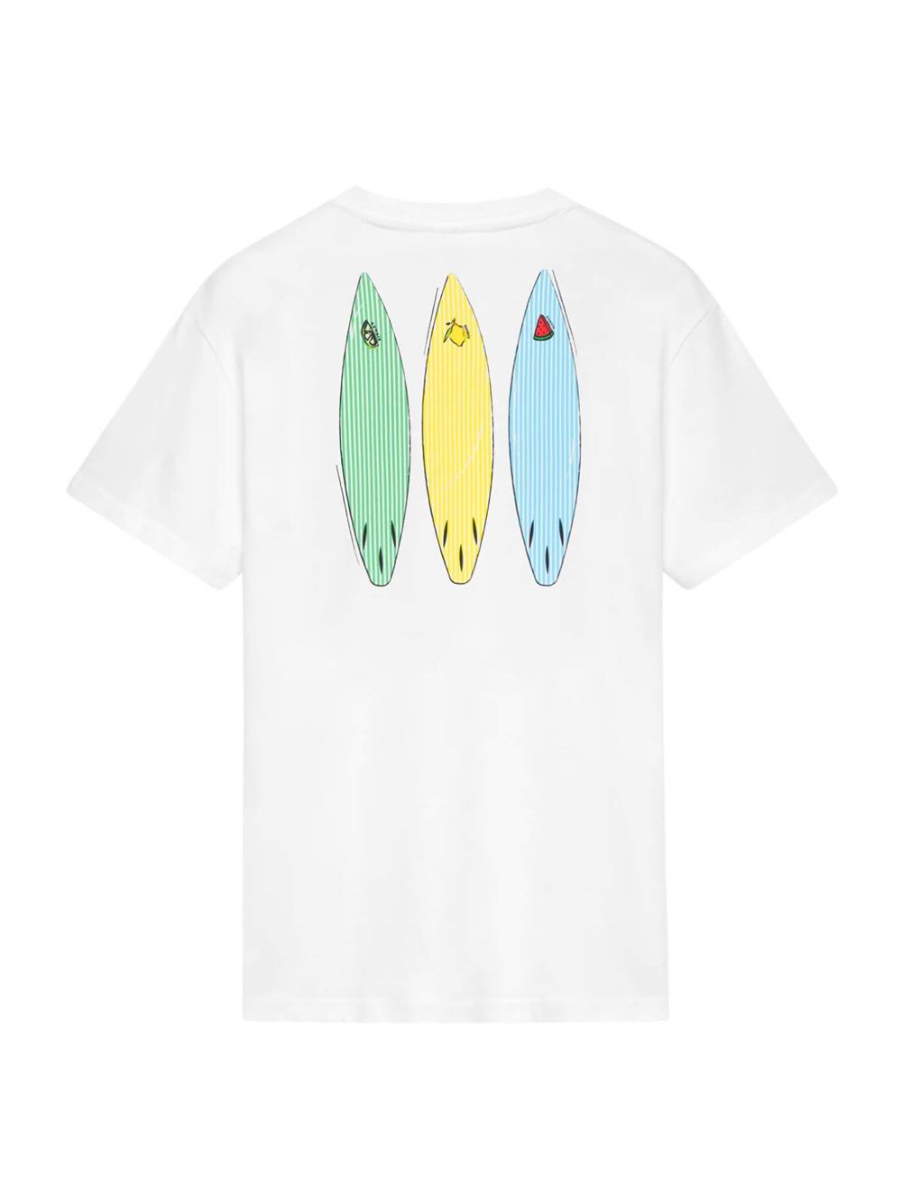 Sundek Tidal Surfer Print T-Shirt White Back