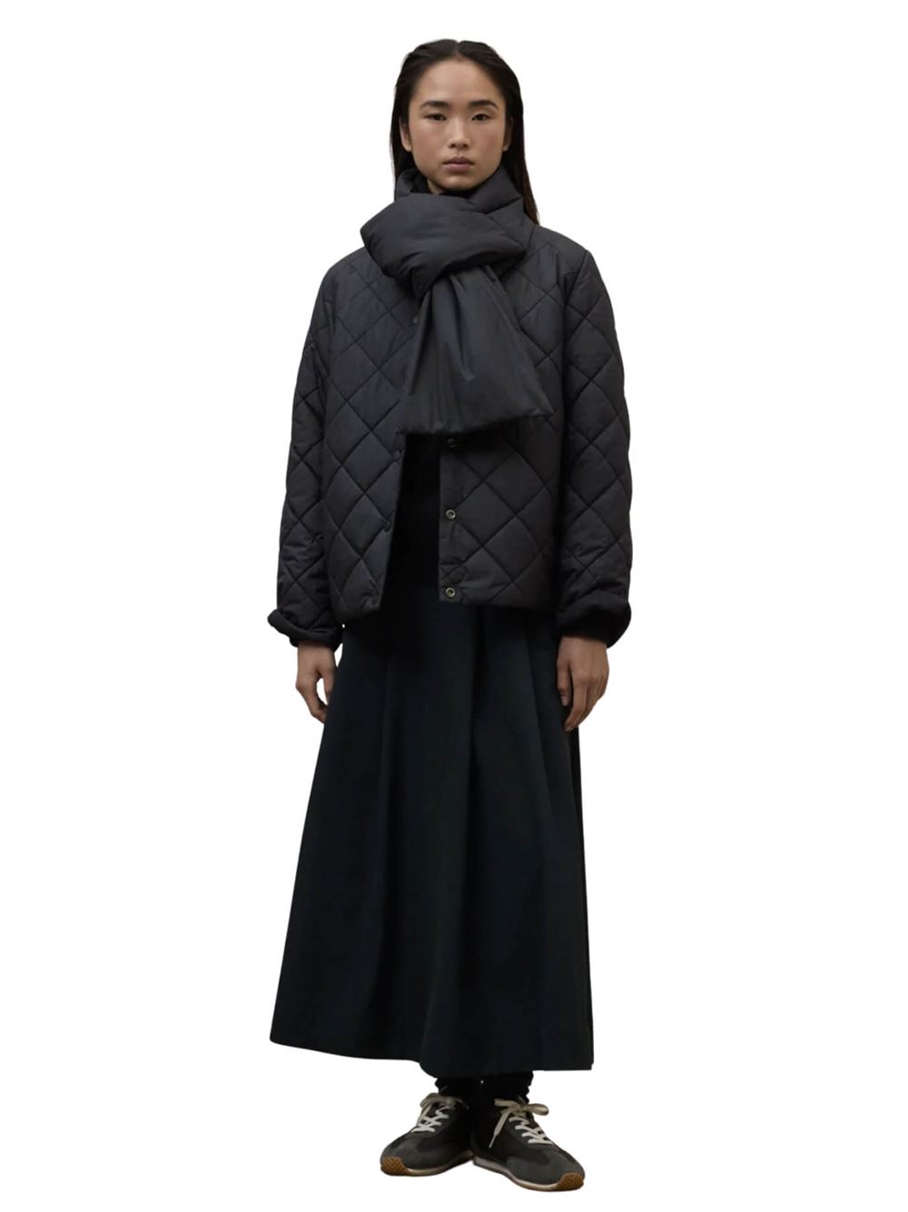 Ecoalf Giacca Reversibile Geres Nero Trapunta Frontale